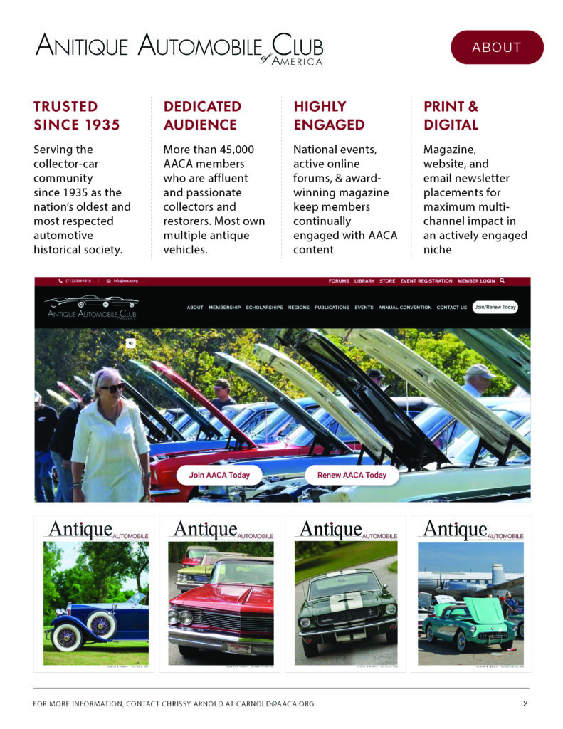 AACA Media Kit Overview